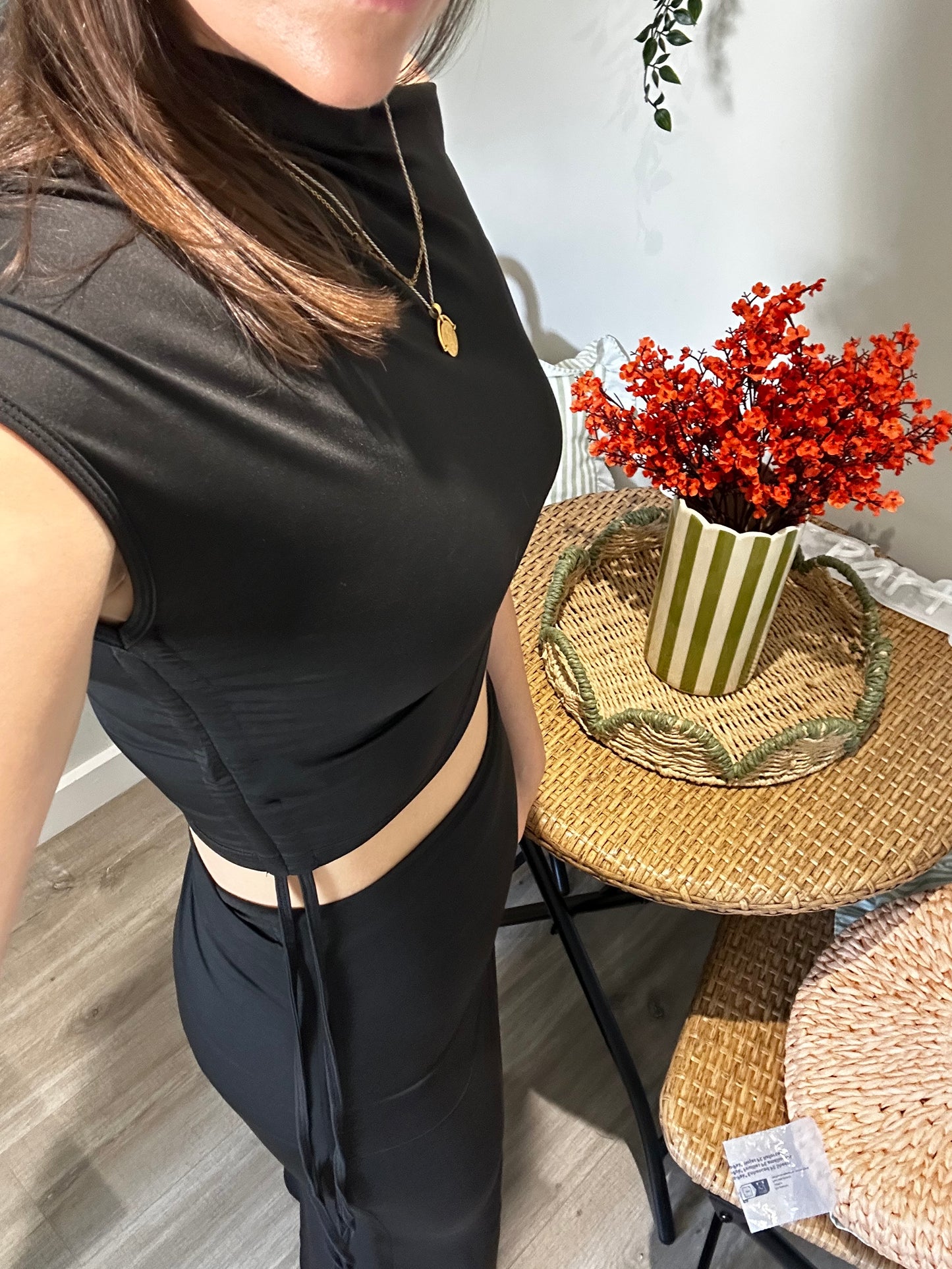 Grace Black Maxi Skirt Co-Ord