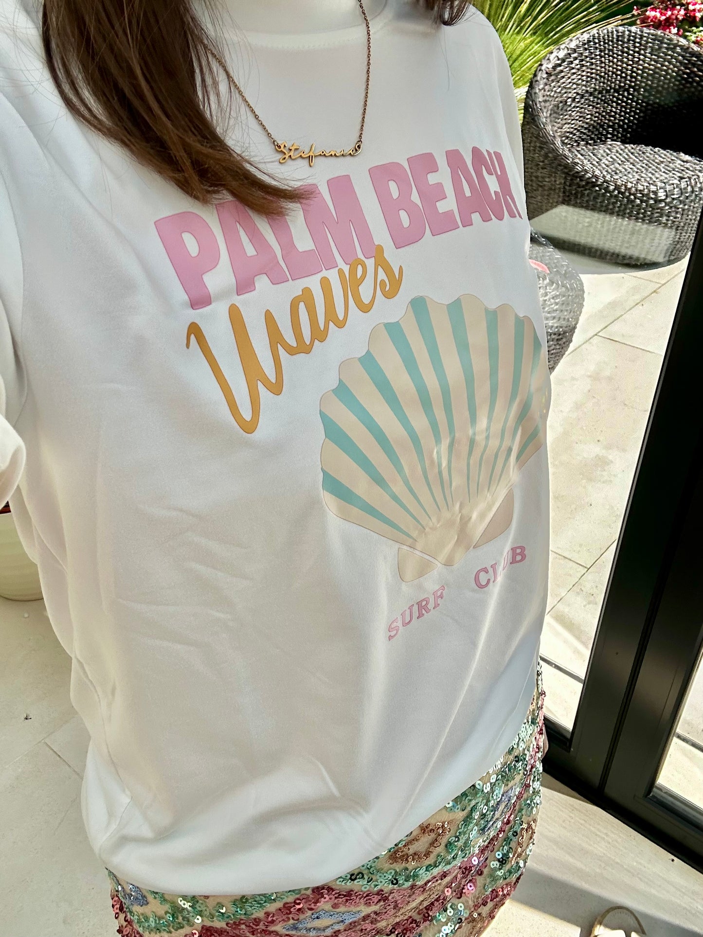 Sorrento Pink & Turquoise Sequin Skirt