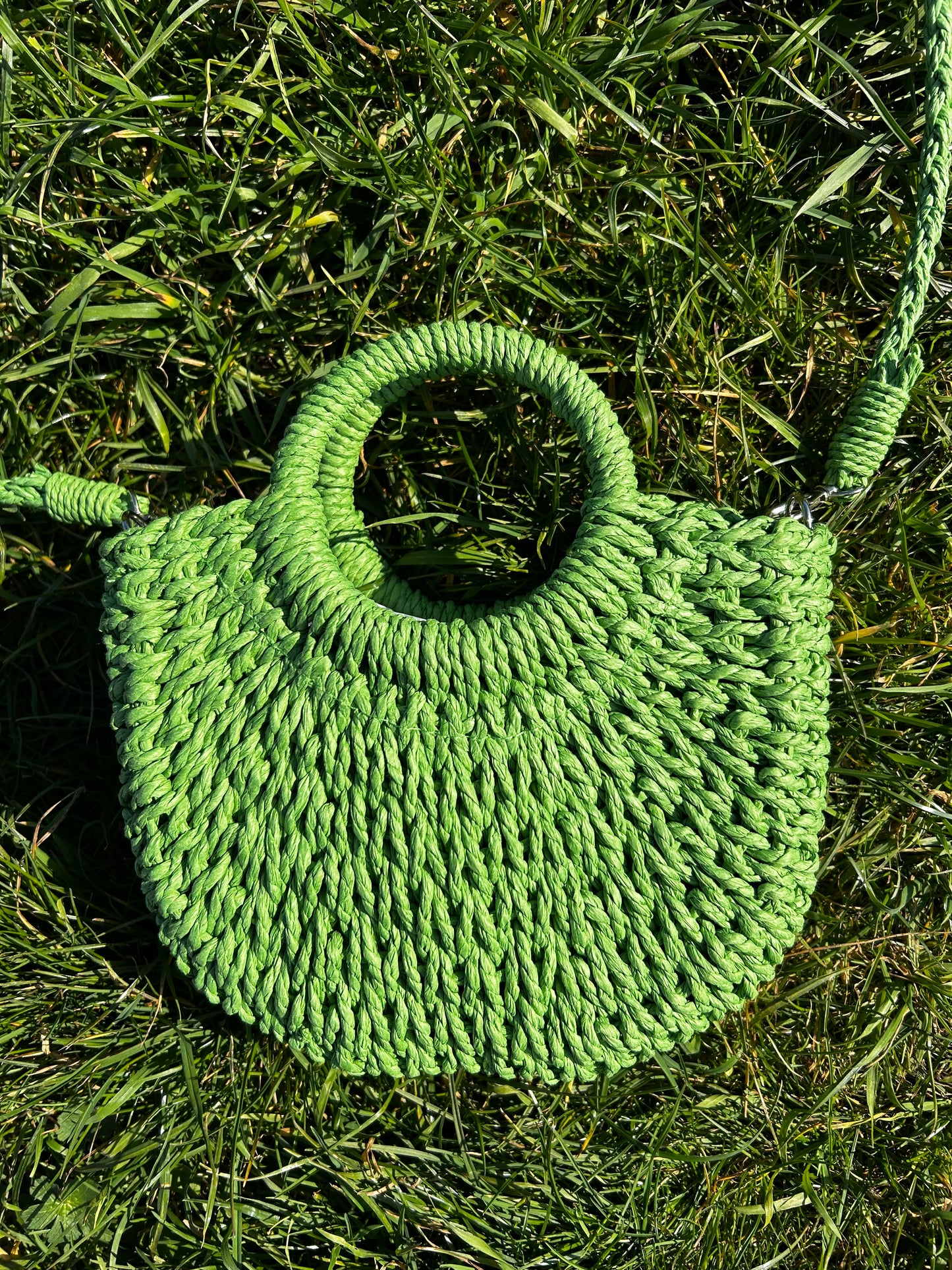 Bellita Green Straw Bag