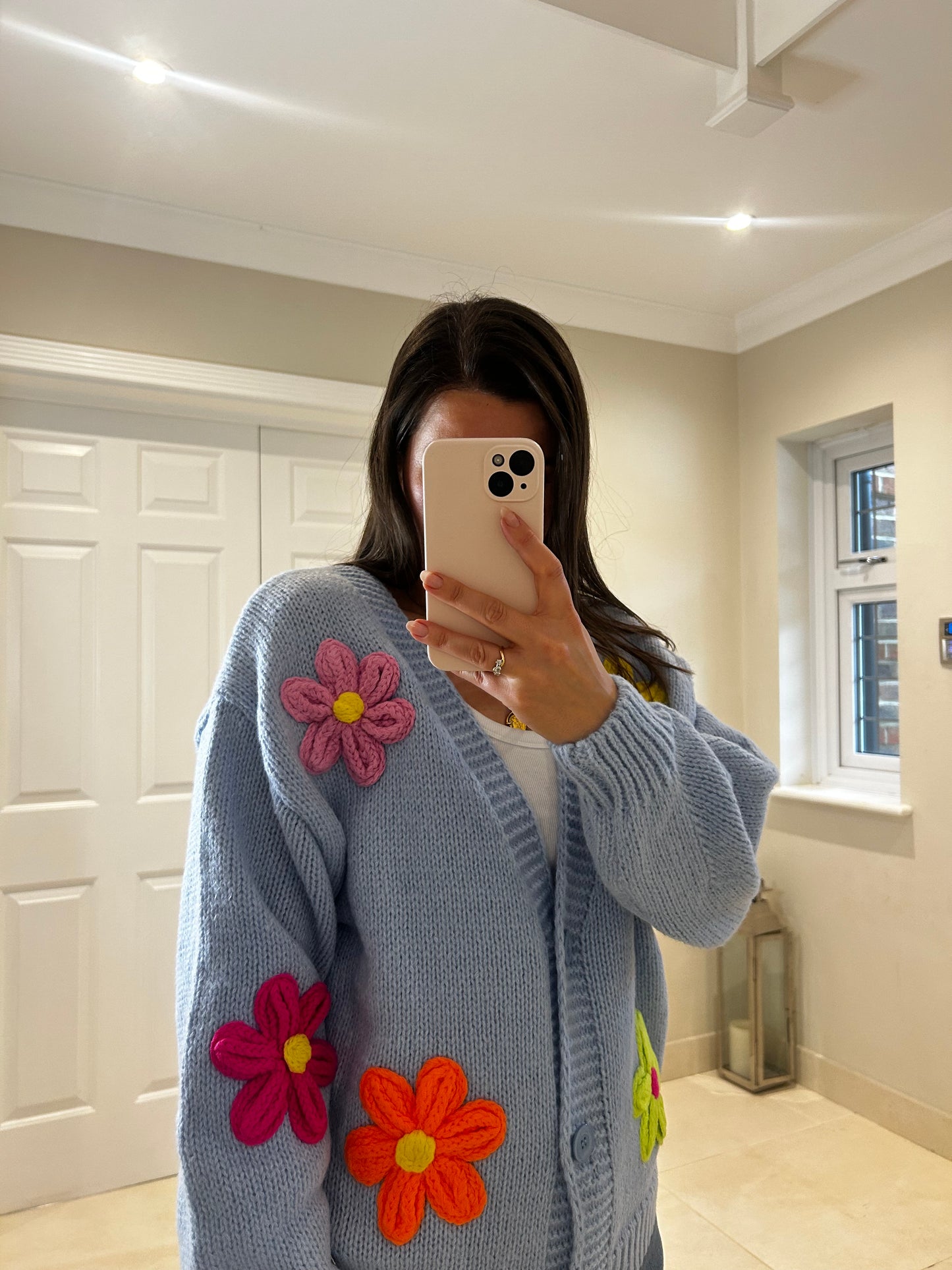 Lucy Blue Flowers Cardigan