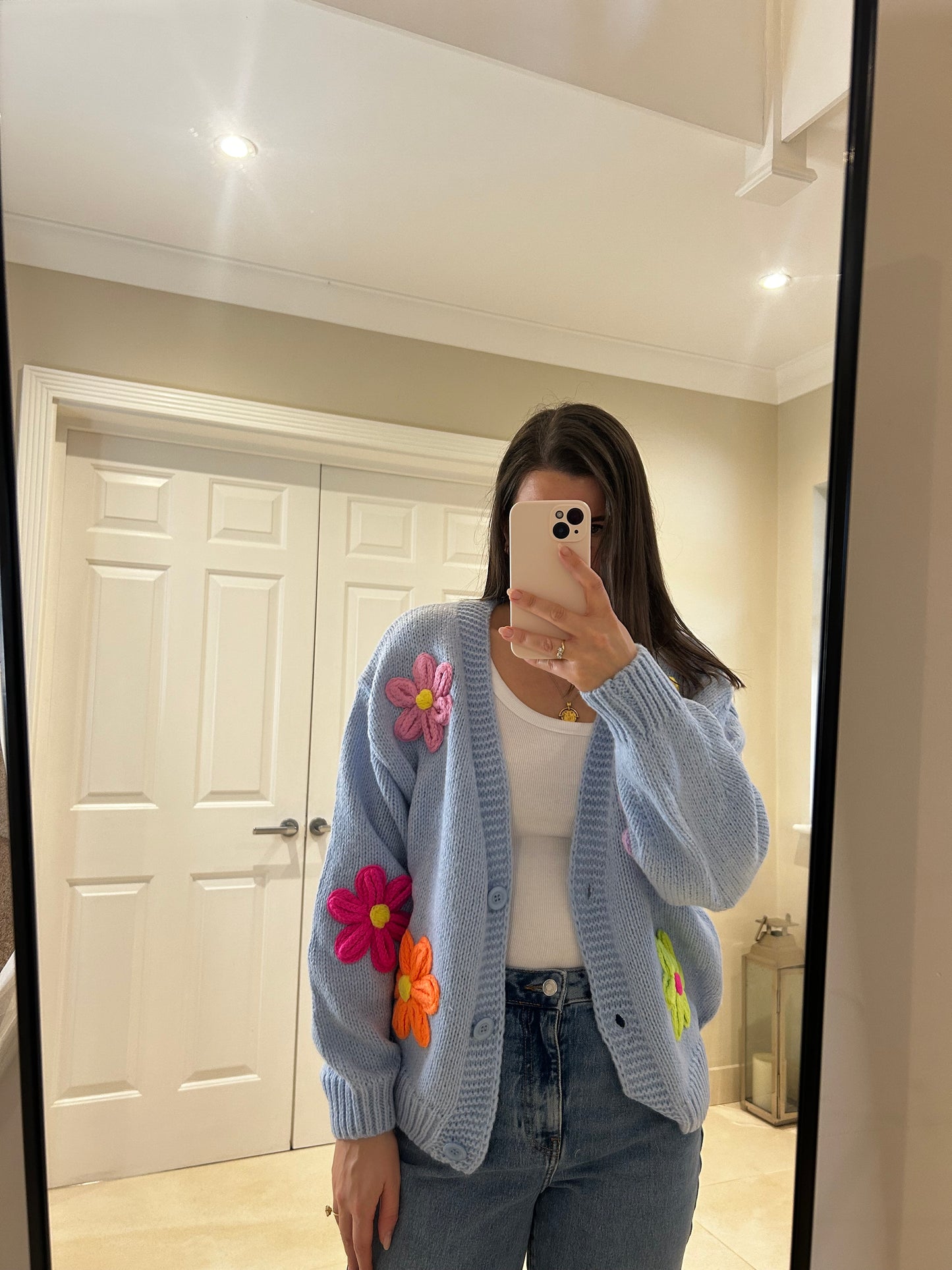 Lucy Blue Flowers Cardigan