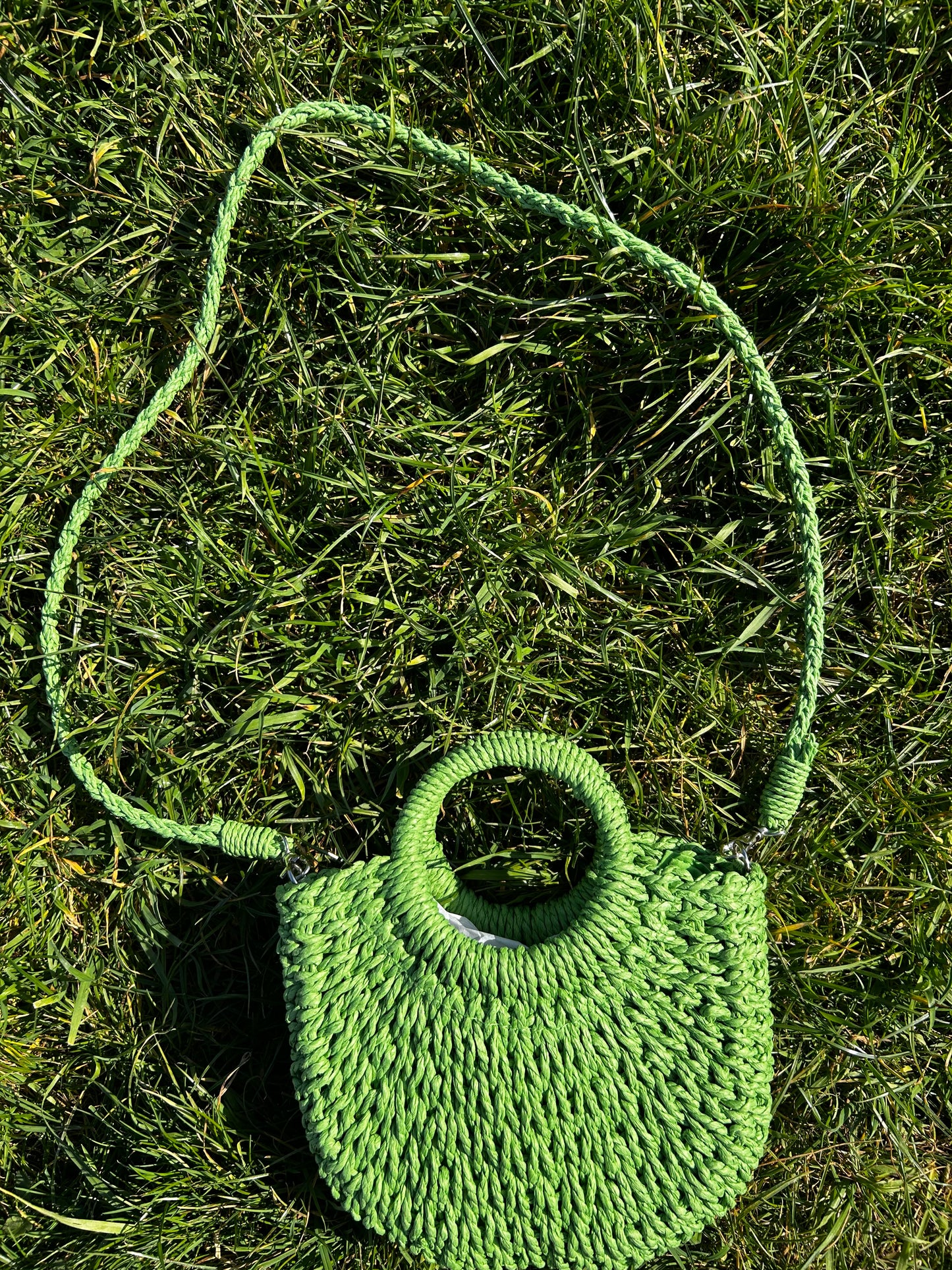 Bellita Green Straw Bag