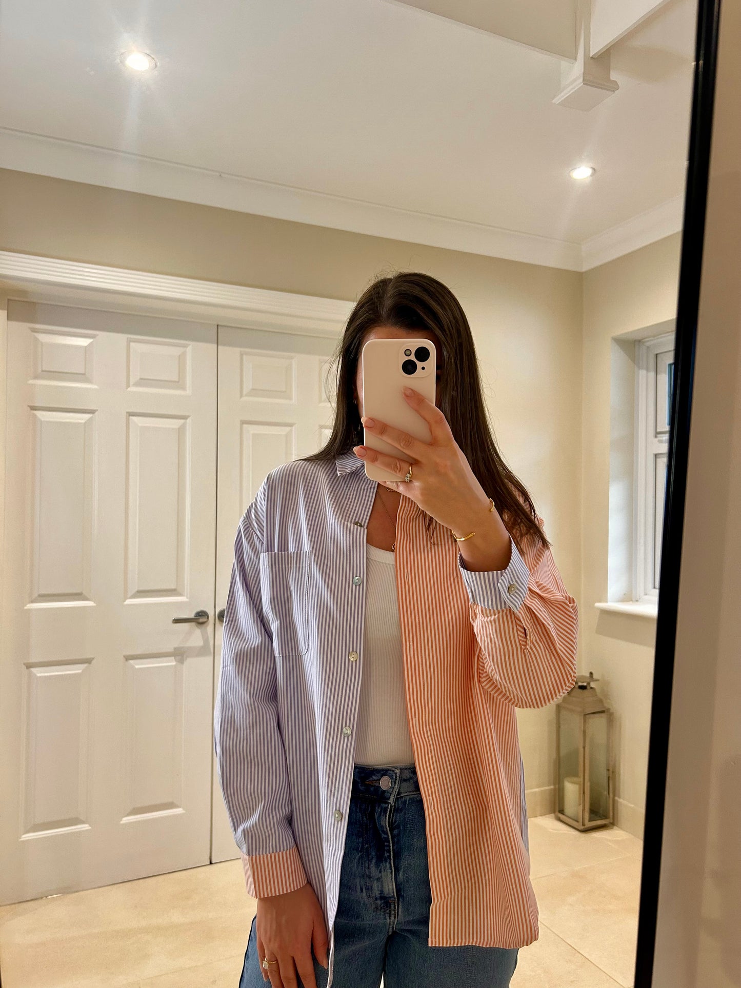 Katherine Lilac Striped Shirt