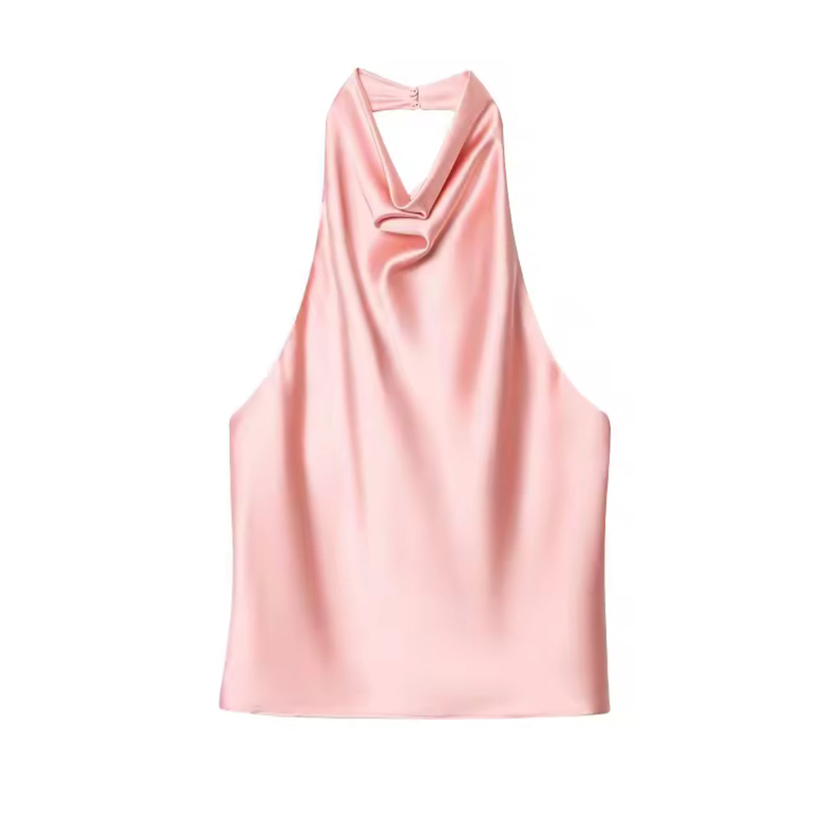 Aaliyah Pink Halterneck Top