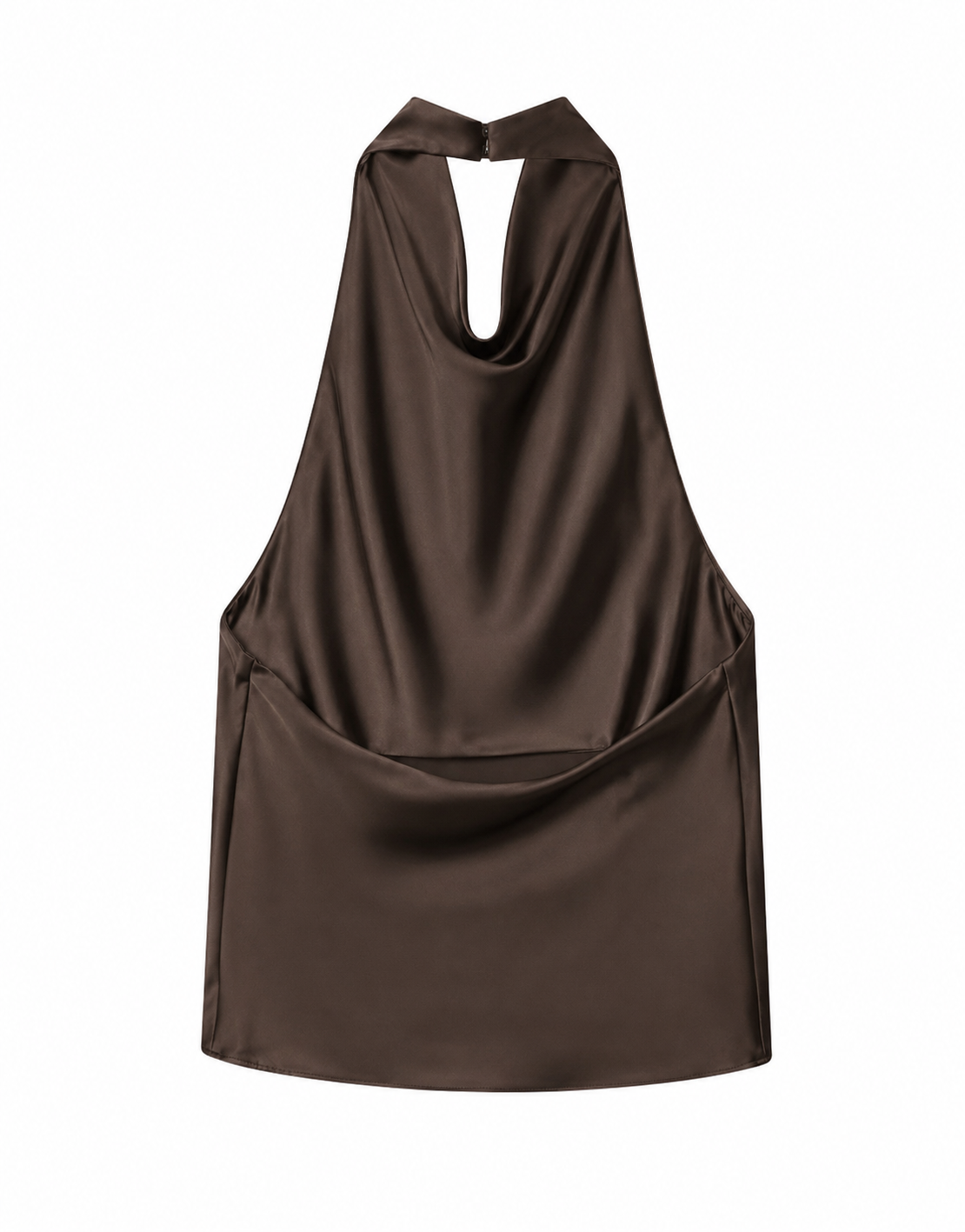 Aaliyah Brown Halterneck Top