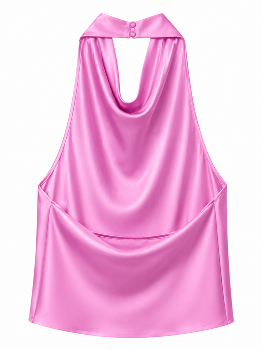 Aaliyah Lavender Halterneck Top