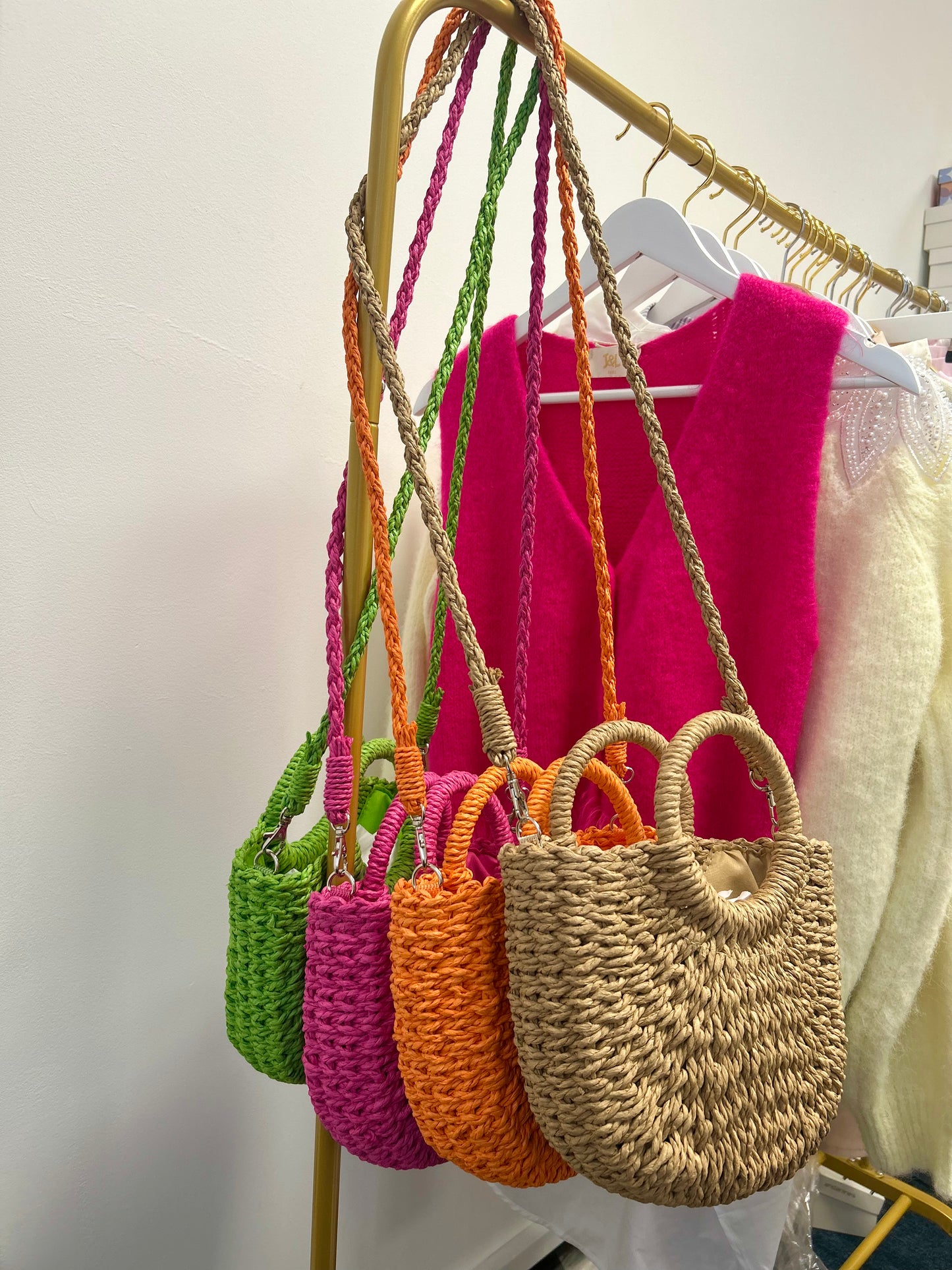 Bellita Green Straw Bag
