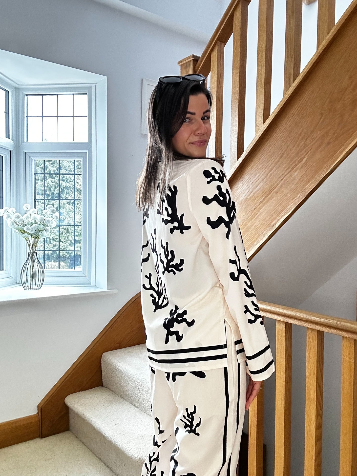 Isla Cream & Black Reef Co-Ord