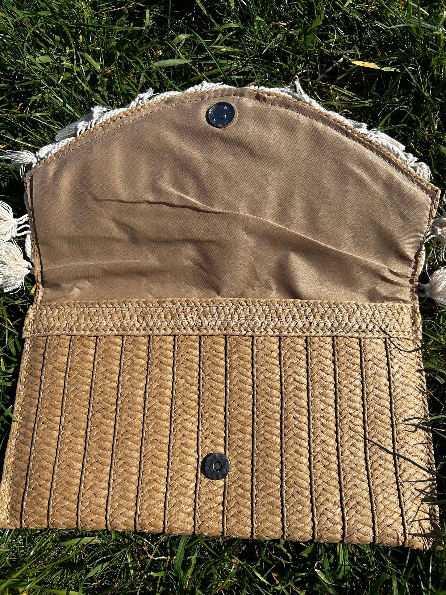 Shelley Straw Tassel Bag