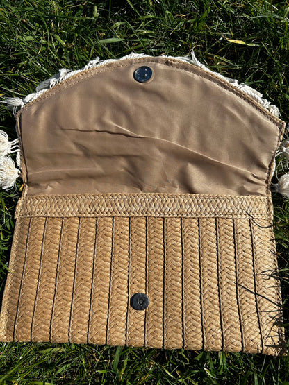 Shelley Straw Tassel Bag