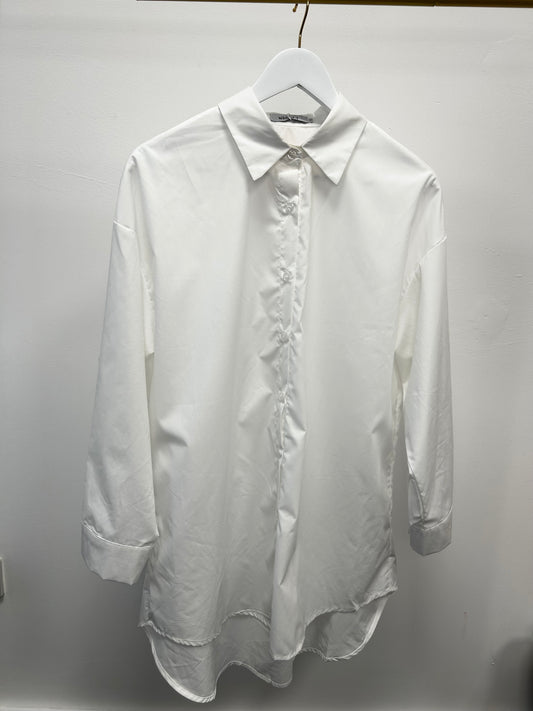 Elsie White Oversized Shirt