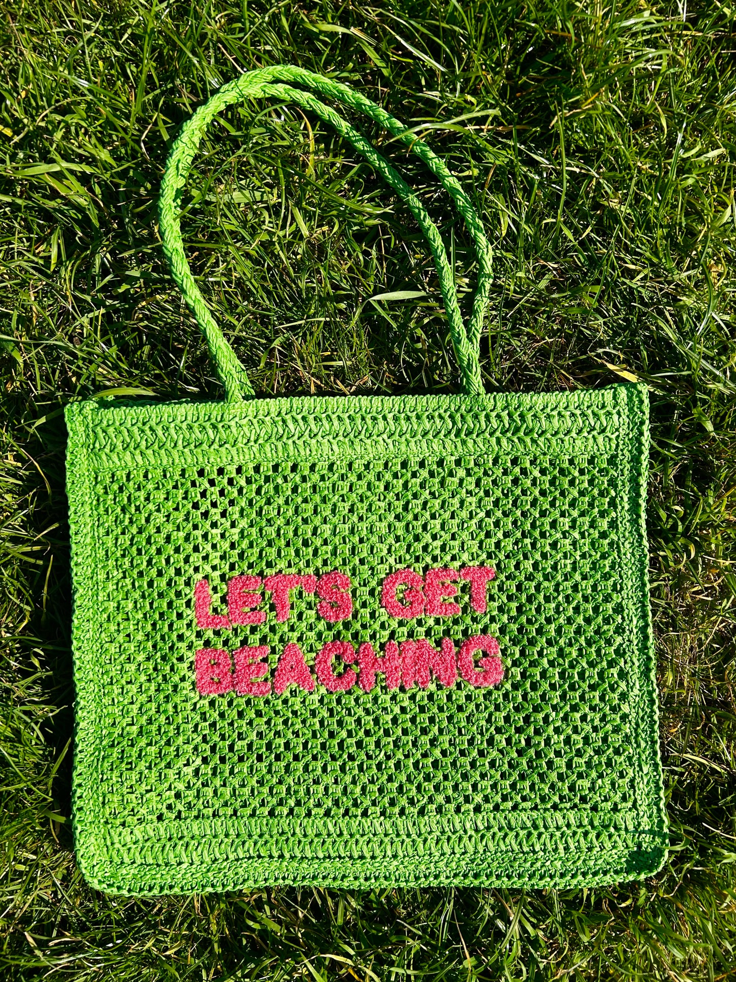 Lola Green Beach Bag