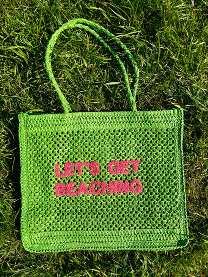 Lola Green Beach Bag