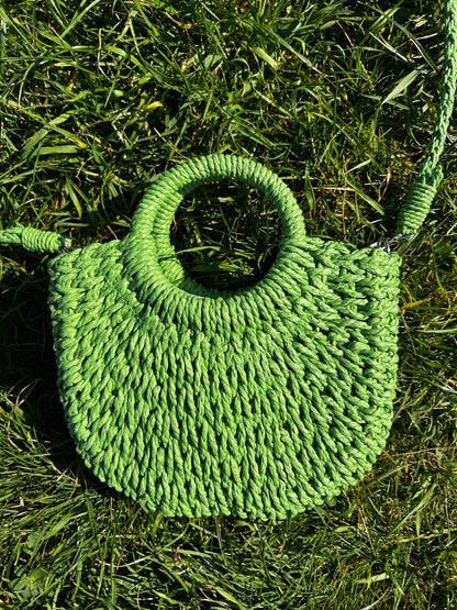 Bellita Green Straw Bag