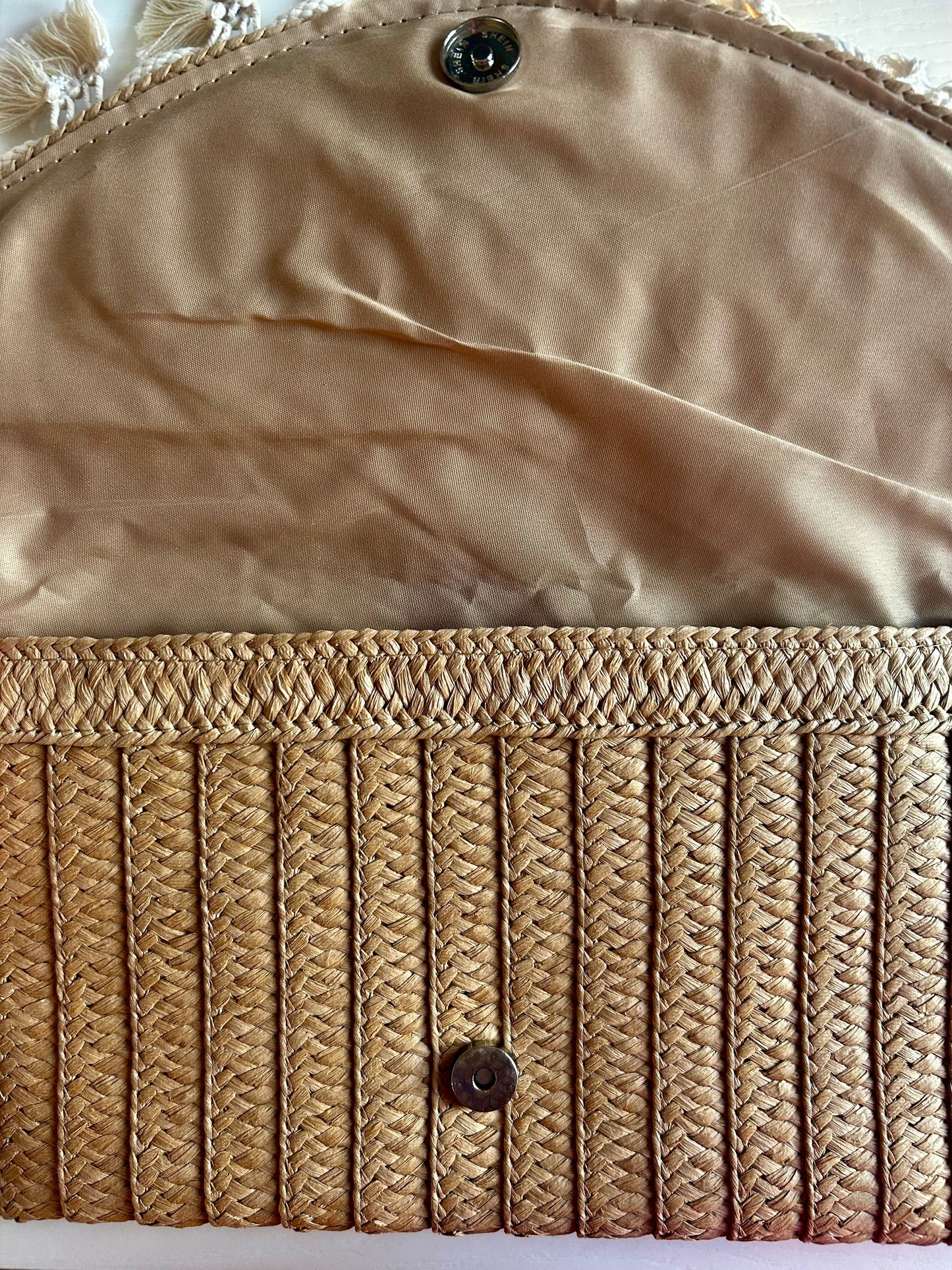 Shelley Straw Tassel Bag