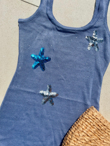 Yasmin Lilac Starfish Dress