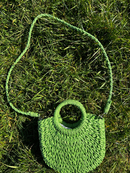 Bellita Green Straw Bag