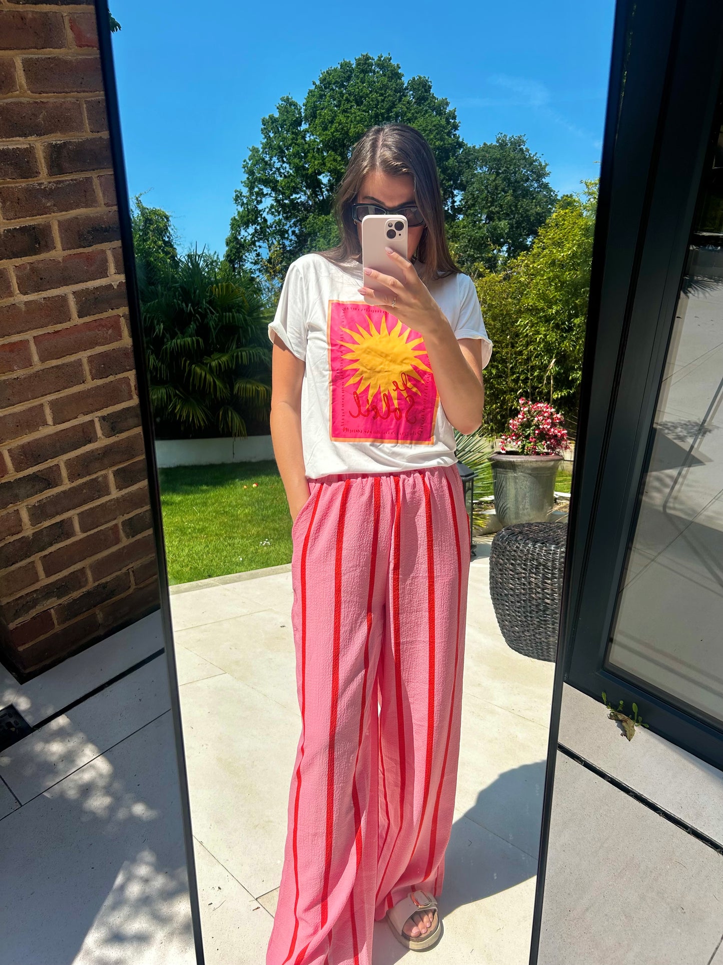 Rosie Pink & Red Stripe Shirt