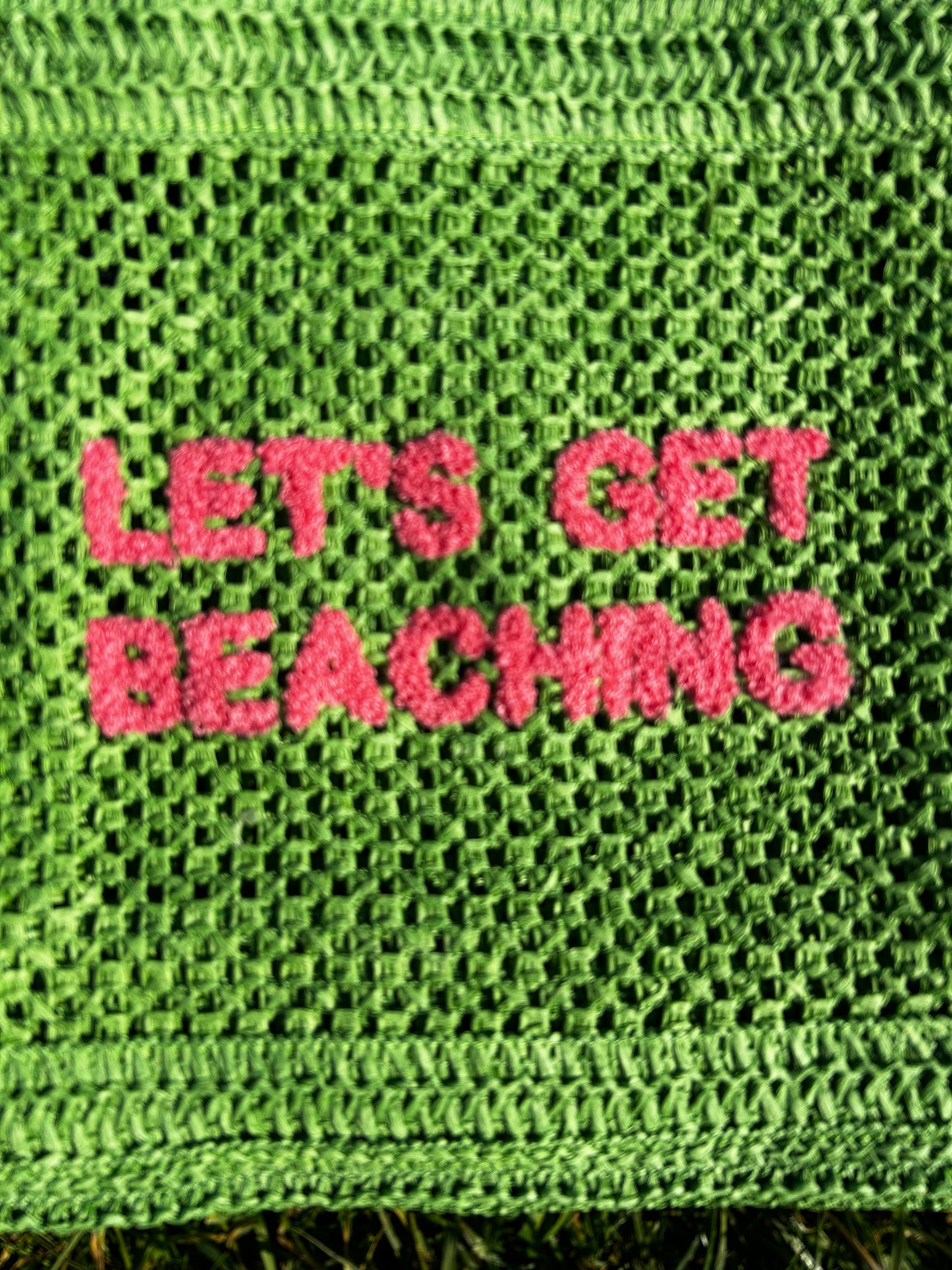Lola Green Beach Bag