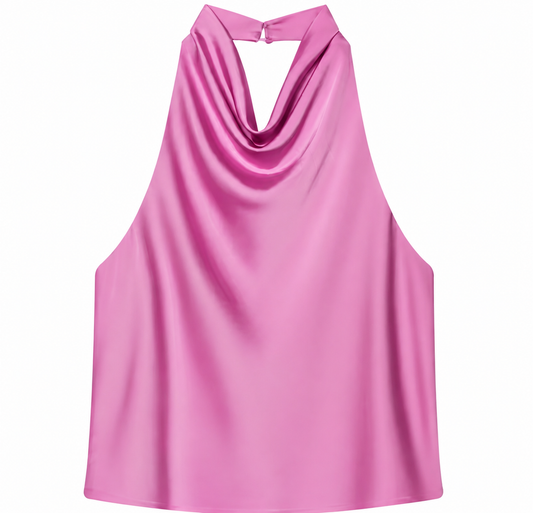 Aaliyah Lavender Halterneck Top