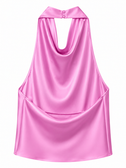 Aaliyah Lavender Halterneck Top