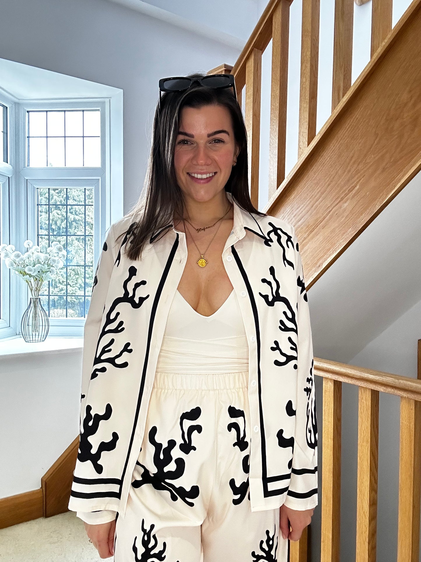 Isla Cream & Black Reef Co-Ord