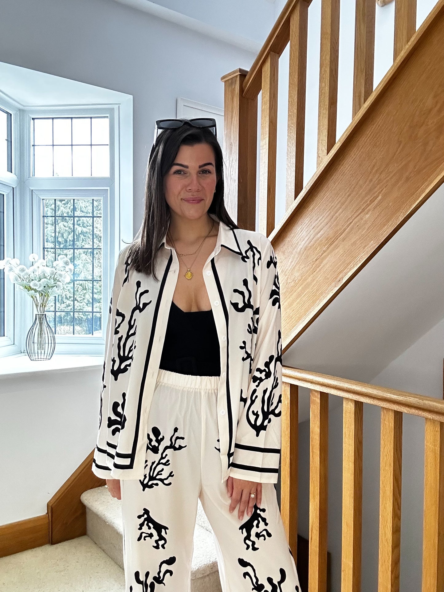 Isla Cream & Black Reef Co-Ord