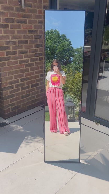 Rosie Pink & Red Stripe Shirt